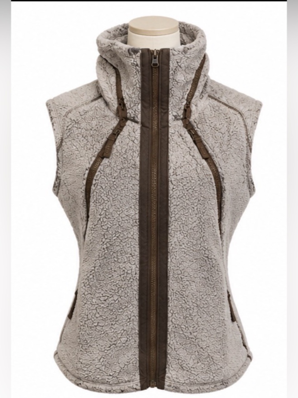 KÜHL Flight Fleece Convertible Hood Vest Size Large